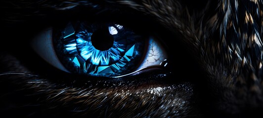 The Black Background Contrasts Sharply