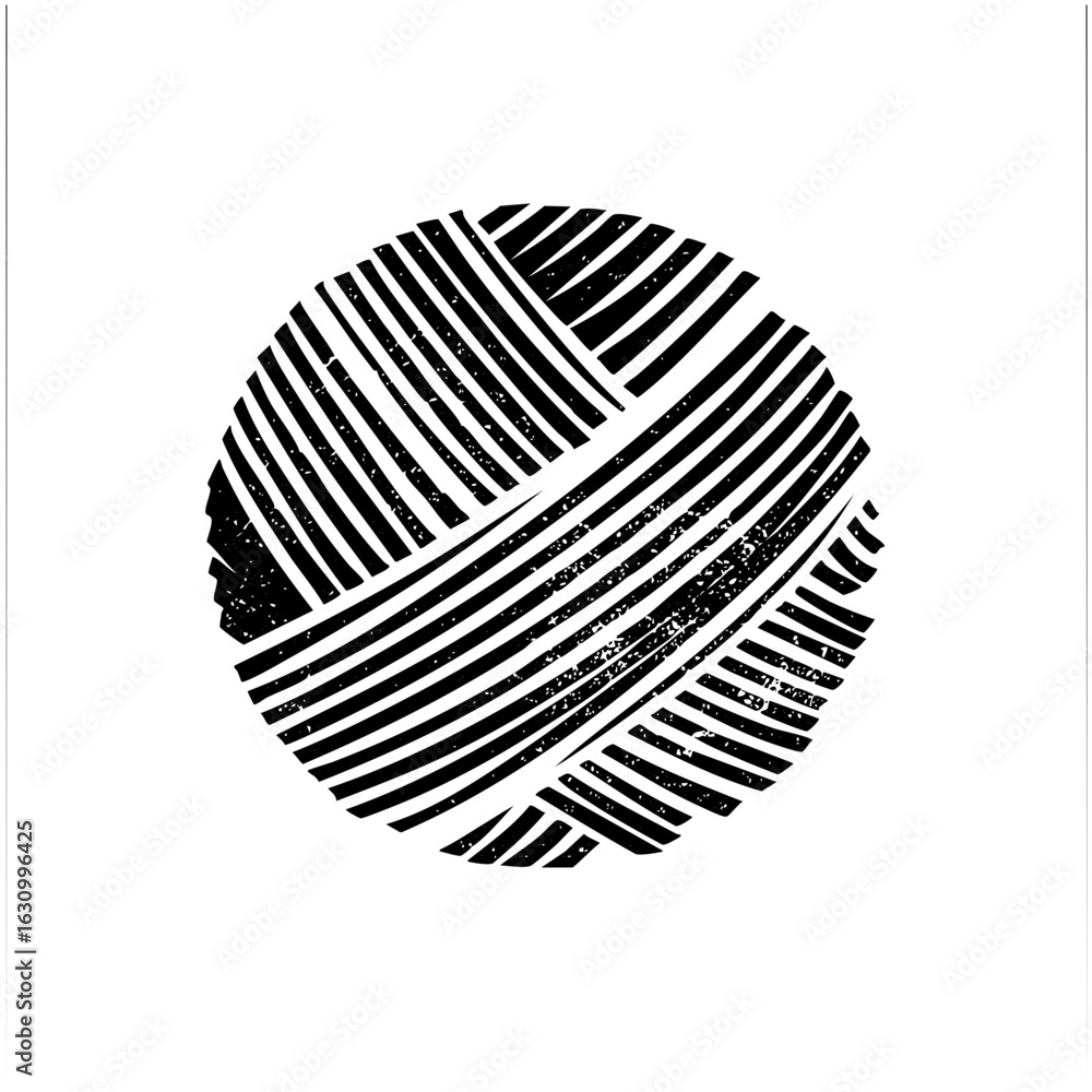 Poster vector abstract sphere composed of parallel lines creates a dynamic visual element.