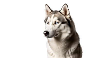 majestic siberian husky portrait stunning blue eyes perfect for pet websites