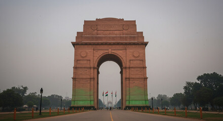 Fototapeta premium 15 august india independence day exploring india gate new delhi landmark architecture tourism travel destination india travel guide monument 100