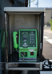 Public payphone on a street in Japan