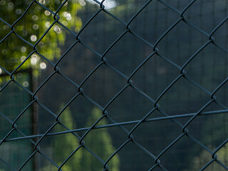 Metal wire fence texture