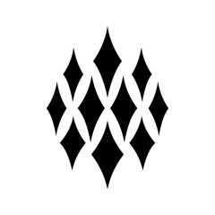 black and white stars on white