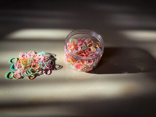 Colorful Rubber Bands for Crafts and Hobbies