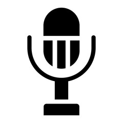 Microphone Icon Glyph