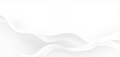 Obraz premium Abstract white and gray gradient shapes, fluid organic design, flowing, gradient