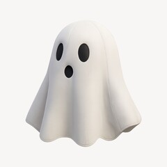 Fototapeta premium Cute cartoon ghost illustration.