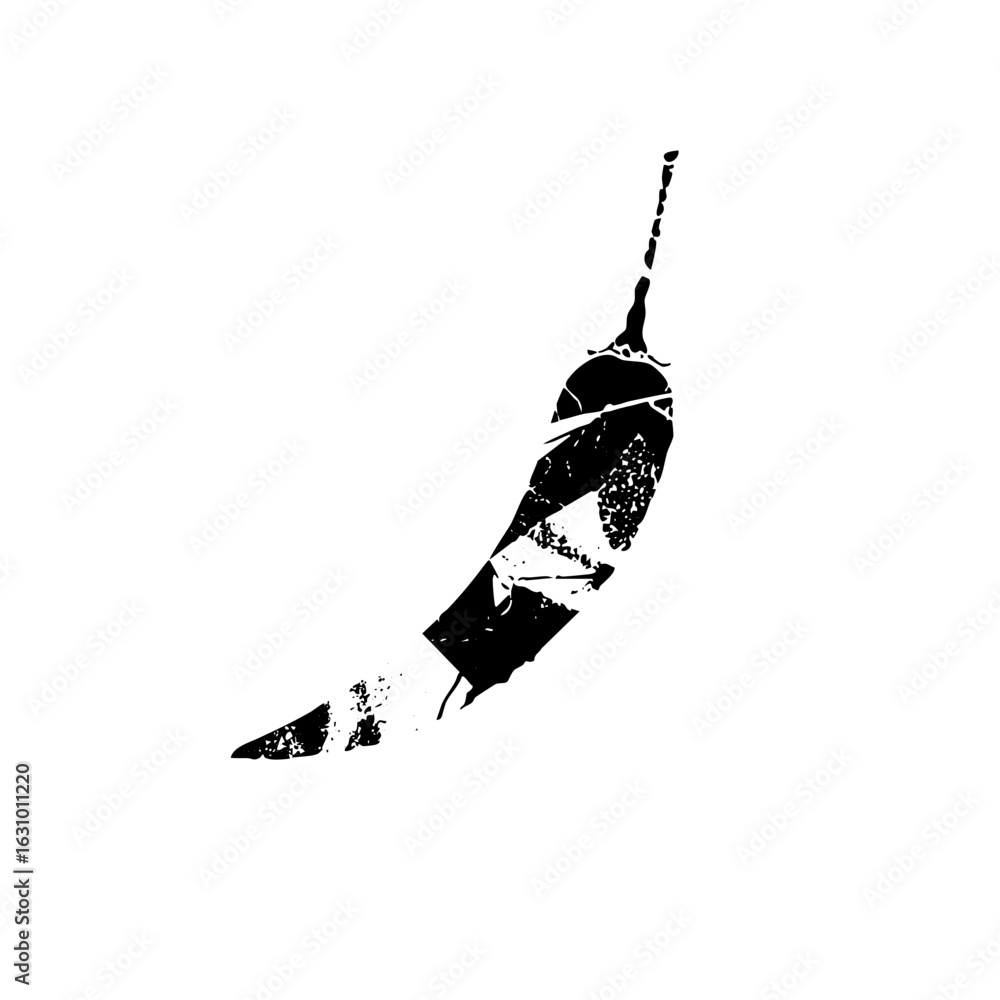 Poster vector abstract with fragmented elements.
