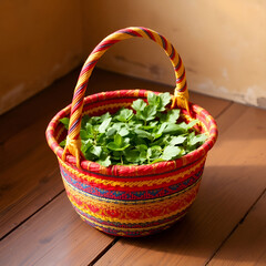 Ornamental potted plants with lush green foliage Ornamental potted plants with lush green foliage