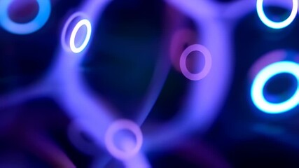 Abstract vivid violet blue shapes - Powered by Adobe