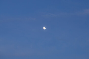 Bright moon in a summer evening sky!