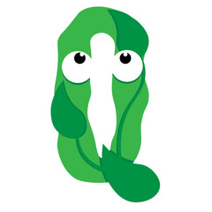 Cute Letter Leaf Q