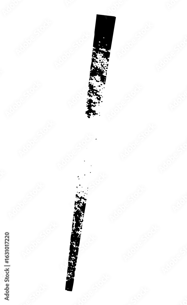 Poster vector abstract black slash with distressed texture.