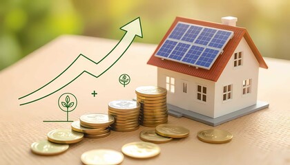 Eco-friendly property with solar energy increases value and profit potential