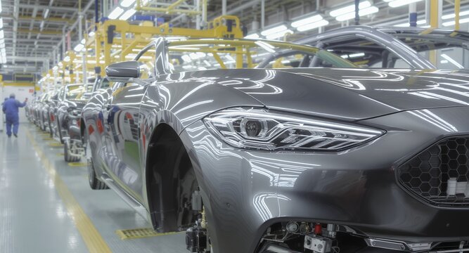 Modern Car Production Line Automotive Manufacturing Plant