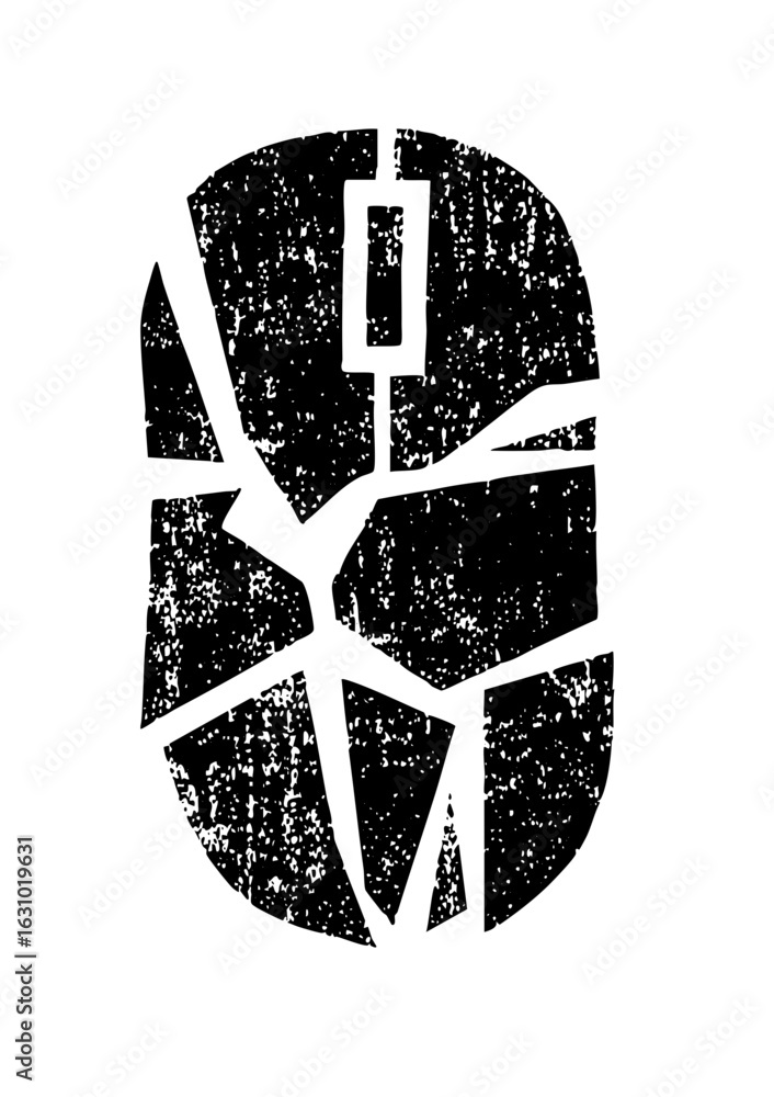 Aufkleber vector abstract geometric featuring a circular shape and linear elements.