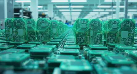 Printed Circuit Boards in Manufacturing Plant