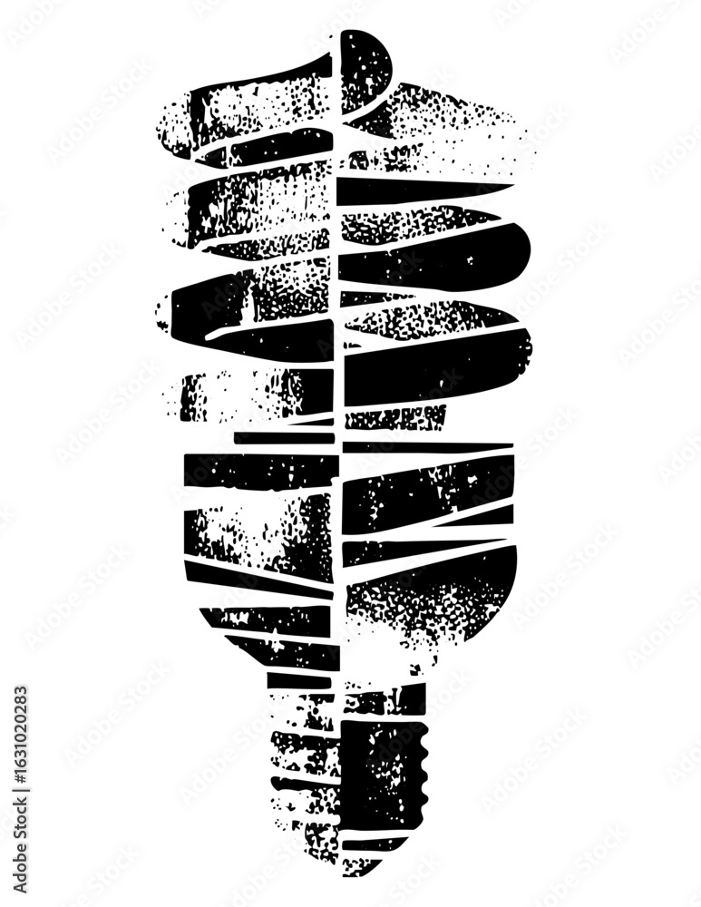 Poster Vector Abstract footprint typographic with distressed texture.