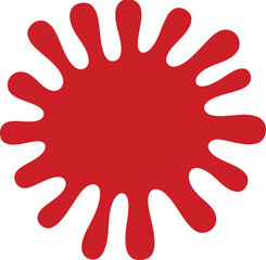 Obraz premium red paint splatter graphic