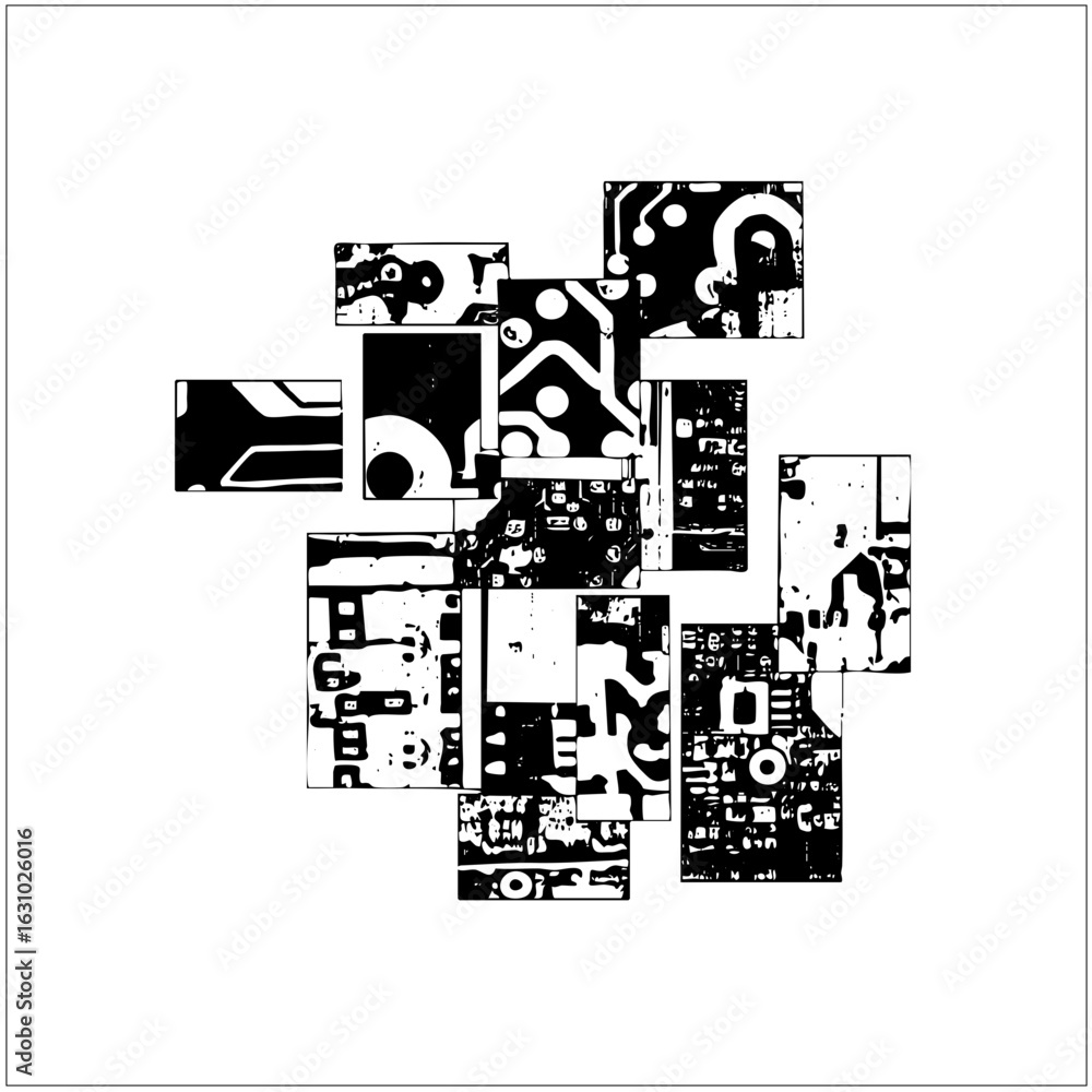 Poster vector abstract geometric shapes create a dynamic composition.