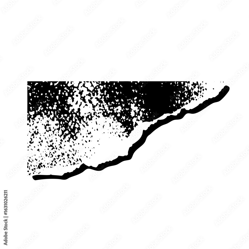 Poster Vector Abstract black brushstroke with scattered dots creates a dynamic .