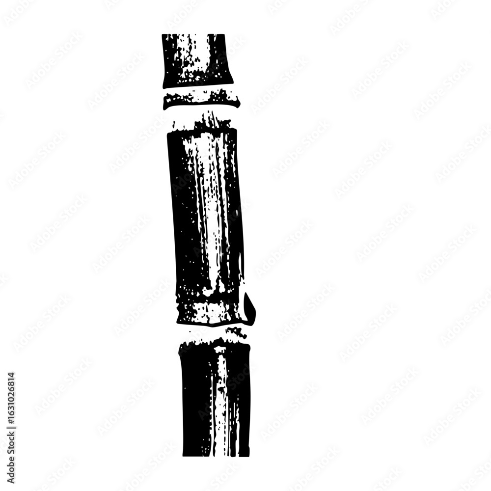 Poster vector abstract black vector of a fragmented column.