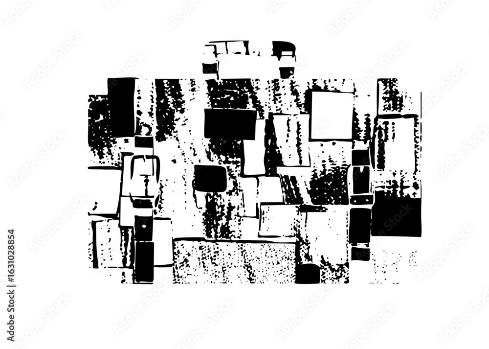 Poster vector abstract geometric blocks create a dynamic textured composition.