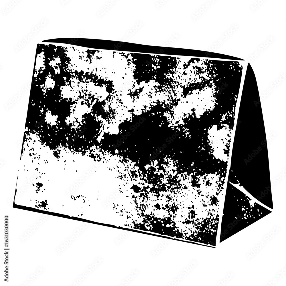 Poster vector distressed rectangular shape with textured surface.