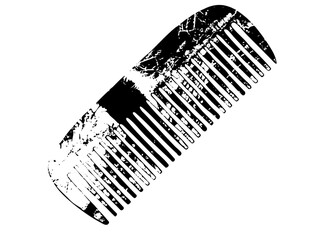 Vector Stylized comb with textured details