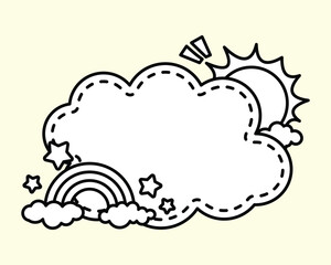 Decorative cute mini notes paper design ideas in black and white color suitable for kids, education, school, and hobby