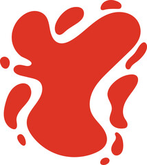 Obraz premium red paint splatter graphic