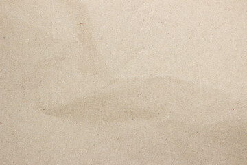 Old paper vintage texture surface for background. Recycle pale brown paper crumpled texture, Cream color recycled kraft paper texture blank with copy space for text.