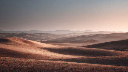 Fototapeta premium experience enchanting beauty of summer landscapes across countries focusing on rugged allure of desert dunes in