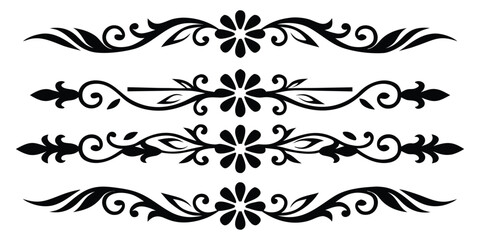 set of decorative elements