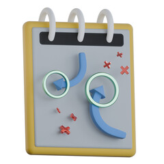 Playbook binder 3D Icon Colorful Style
