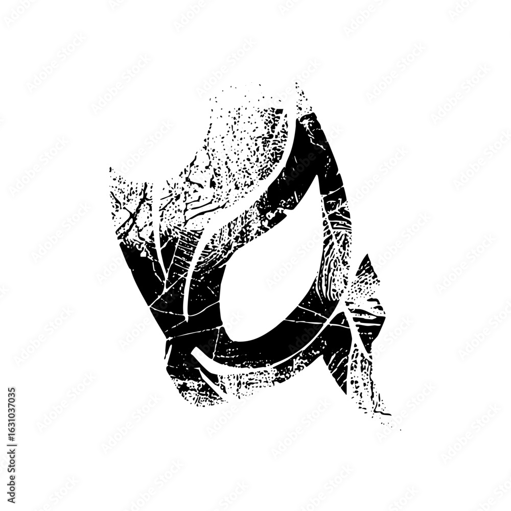 Poster vector abstract figure formed by branching trees creates a minimalist silhouette.