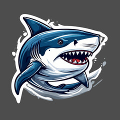 Angry Shark Logo Design Very cOOL