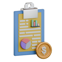 Shareholder report 3D Icon Colorful Style