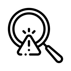 magnifying glass line icon