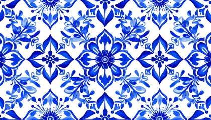 Floral tile pattern