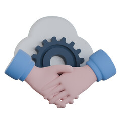 Tech partner integration 3D Icon Colorful Style