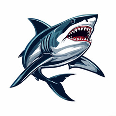 Angry Shark Logo Design Very cOOL