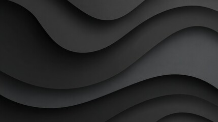abstract dark waves form a layered abstract background, perfect for elegant branding, modern interfaces, or minimalist presentations.