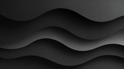 abstract dark waves form a layered abstract background, perfect for elegant branding, modern interfaces, or minimalist presentations.