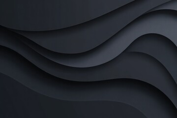 abstract dark waves form a layered abstract background, perfect for elegant branding, modern interfaces, or minimalist presentations.