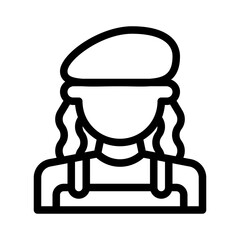 artist line icon