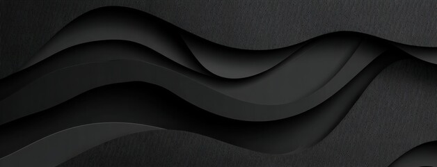 abstract dark waves form a layered abstract background, perfect for elegant branding, modern interfaces, or minimalist presentations.