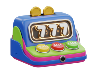 3D Toy Cash Register - Childhood Play, Retail Business, Role Play, Education, Fun, Shopping Game, Store Experience, Entrepreneurship Kids