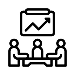 meeting line icon