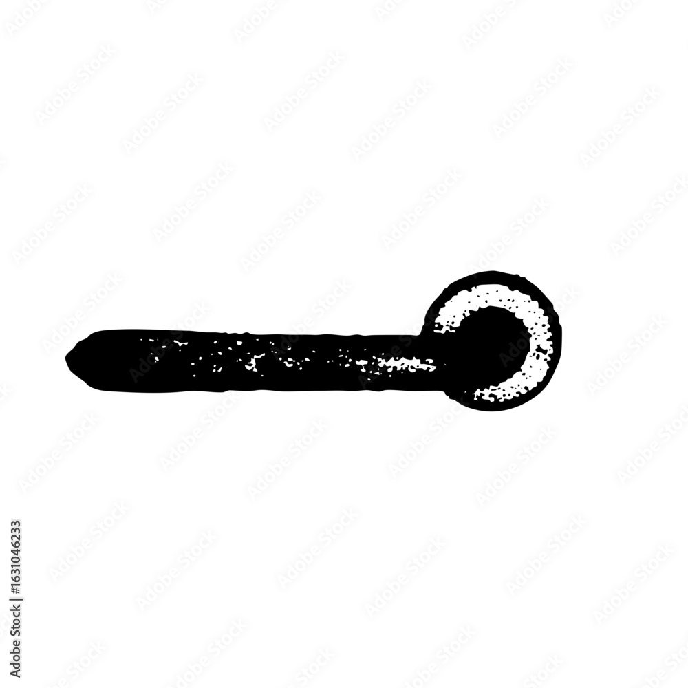 Poster vector minimalist key with moon emblem isolated vector .
